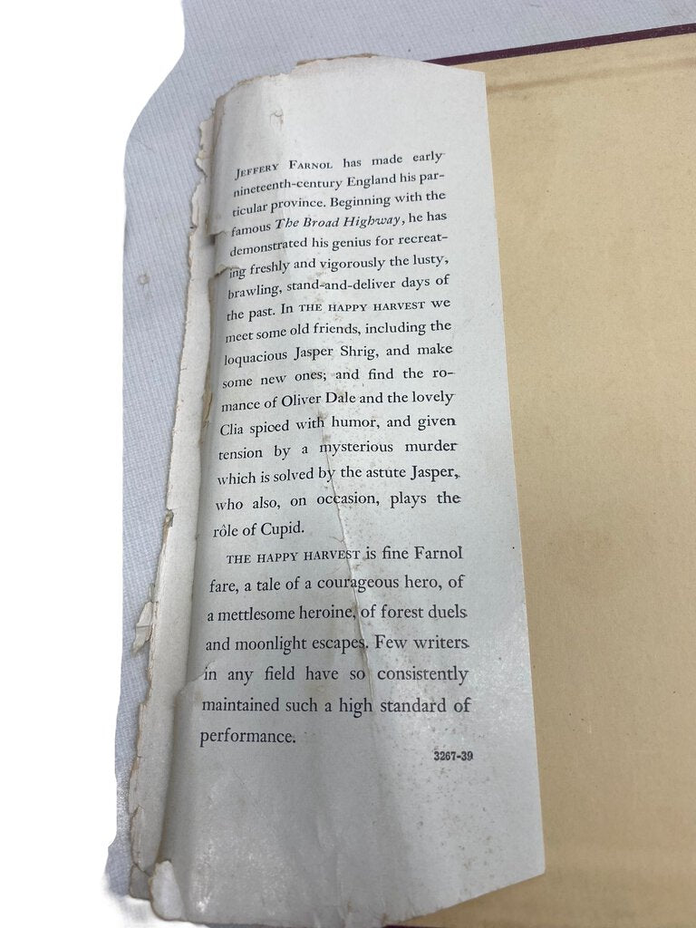 The Happy Harvest by Jeffery Farnol