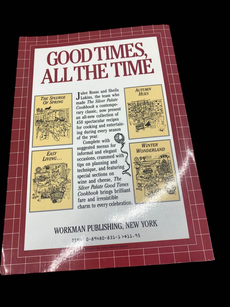 The Silver Palate Cookbook &The Silver Palate Good Times Cookbook Lot of 2 paperback