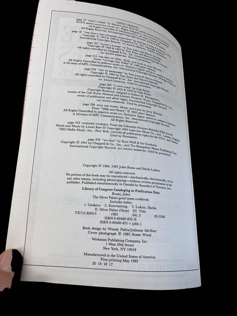 The Silver Palate Cookbook &The Silver Palate Good Times Cookbook Lot of 2 paperback