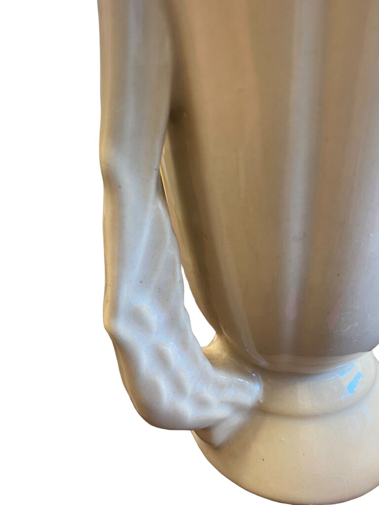 Vintage Niloak Vase Cream Pottery Double Handle