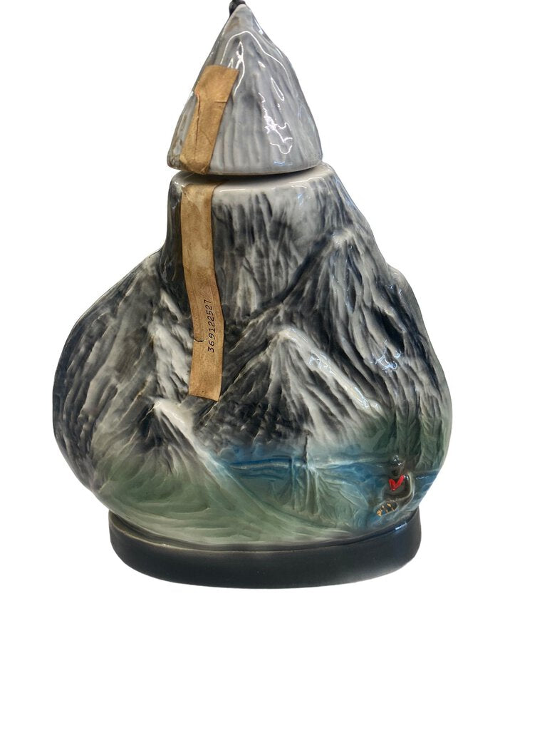 Vintage 1970 Jim Beam Rush To The Rockies Decanter EMPTY