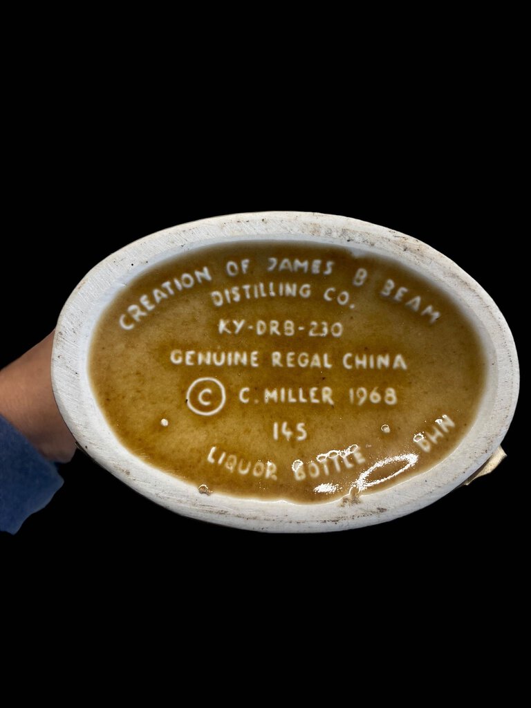 Vintage 1968 Jim Beam Armanetti "A" Flower Decanter EMPTY