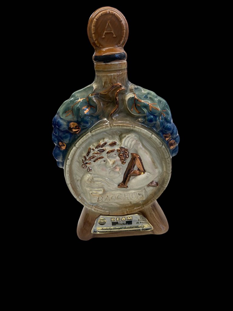 Vintage 1970 Jim Beam Bacchus Grape Decanter EMPTY