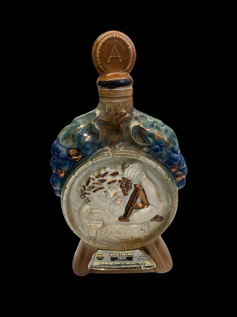 Vintage 1970 Jim Beam Bacchus Grape Decanter EMPTY