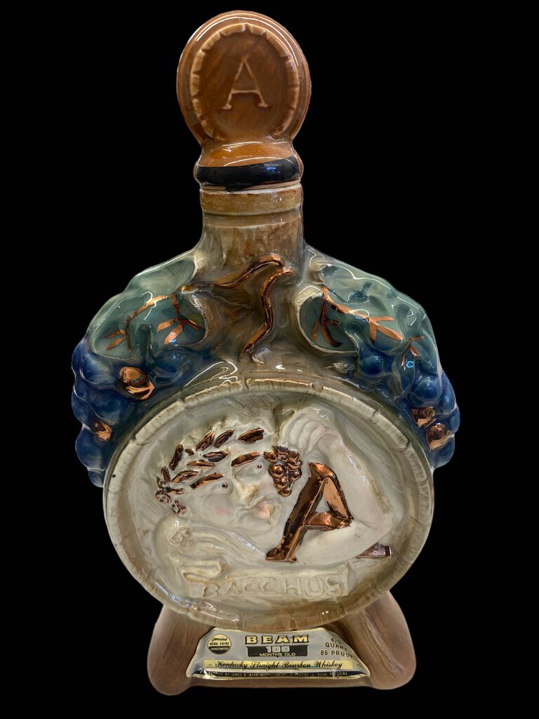 Vintage 1970 Jim Beam Bacchus Grape Decanter EMPTY