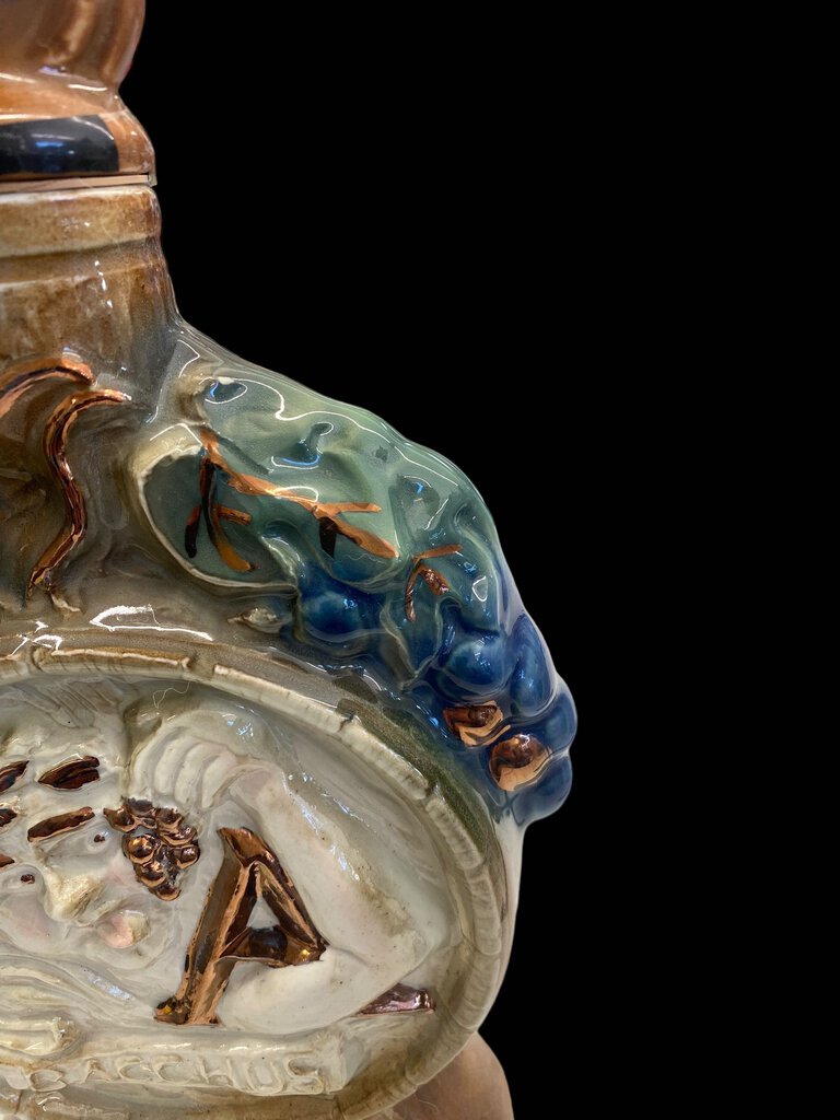 Vintage 1970 Jim Beam Bacchus Grape Decanter EMPTY