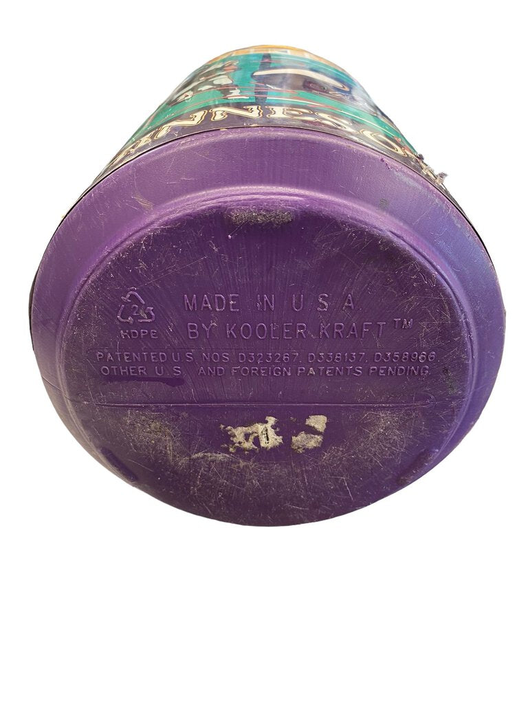 Vintage 1997 KOOLER KRAFT Minnesota Vikings NFL Can Cooler Yellow Lid & Handle