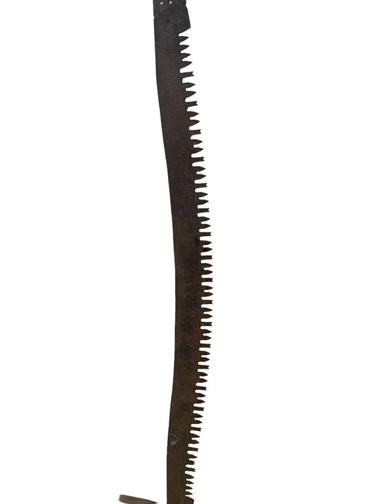 Antique Vintage Saw Blade Crosscut with Wood Handle