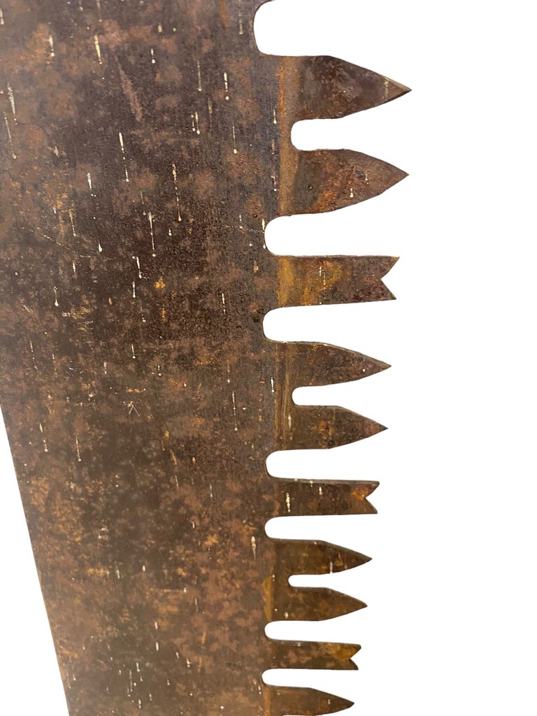 Antique Vintage Saw Blade Crosscut with Wood Handle
