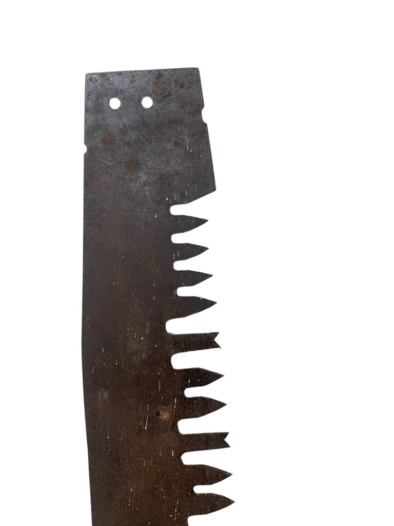 Antique Vintage Saw Blade Crosscut with Wood Handle