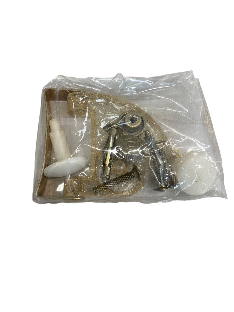 Vintage Round Mirror Extending Wall Mount Gold Silver Tone in Box