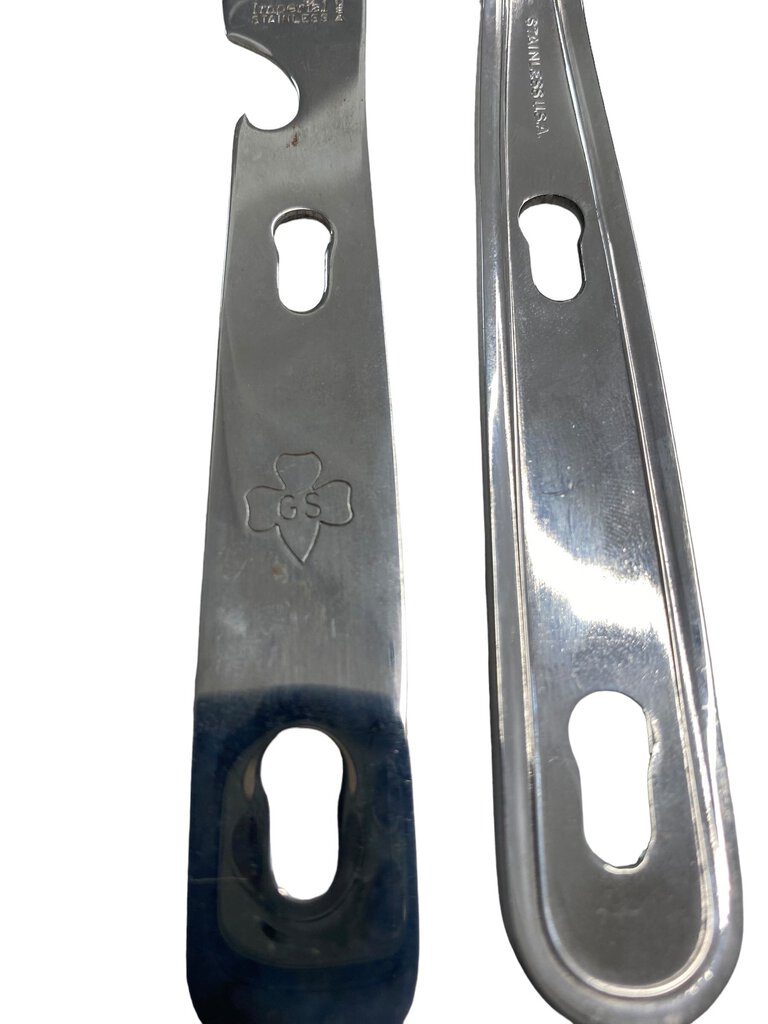 Vintage Girl Scout Red Utensil Cutlery Kit Camping Fork Spoon Knife