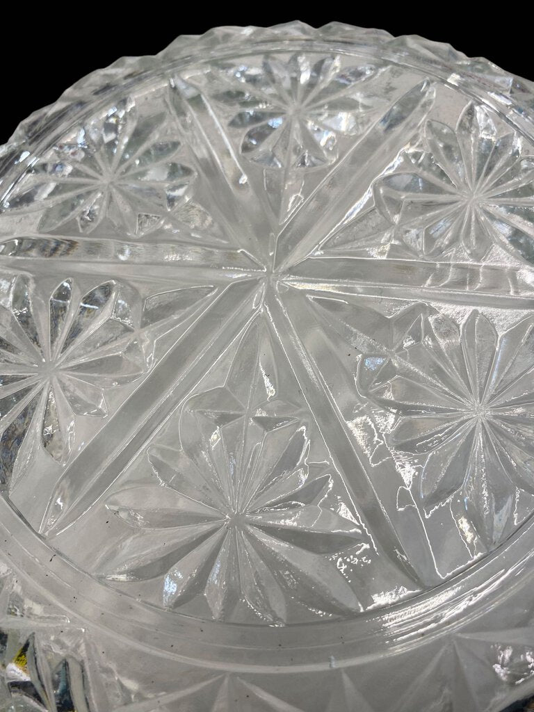 Vintage Anchor Hocking Clear Glass Serving Bowl