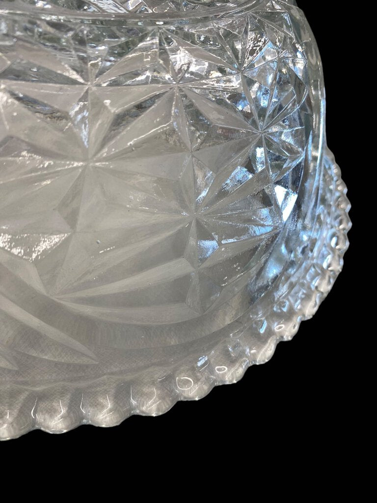 Vintage Anchor Hocking Clear Glass Serving Bowl