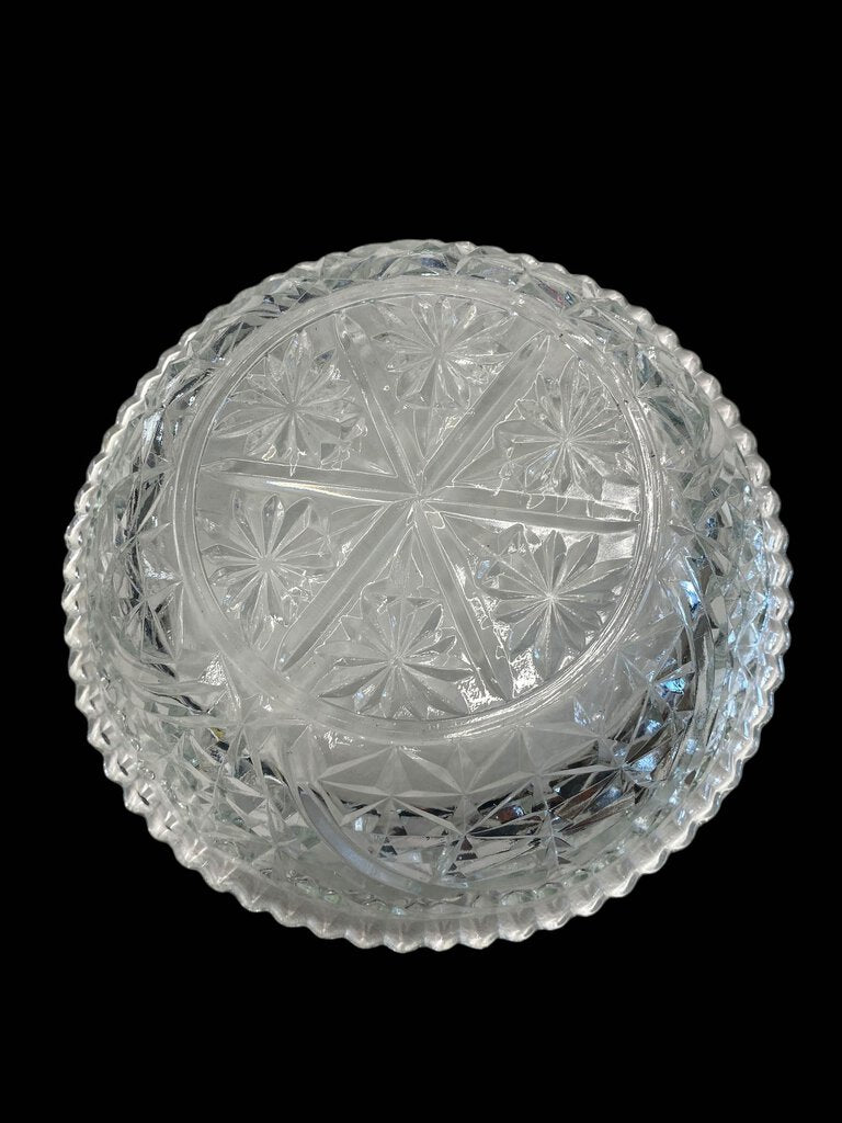 Vintage Anchor Hocking Clear Glass Serving Bowl