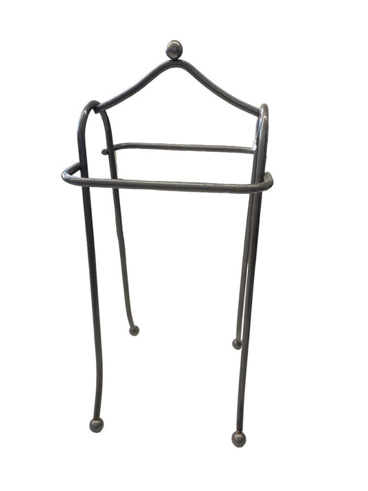Dark Grey Metal Counter Standing Towel Rack Holder