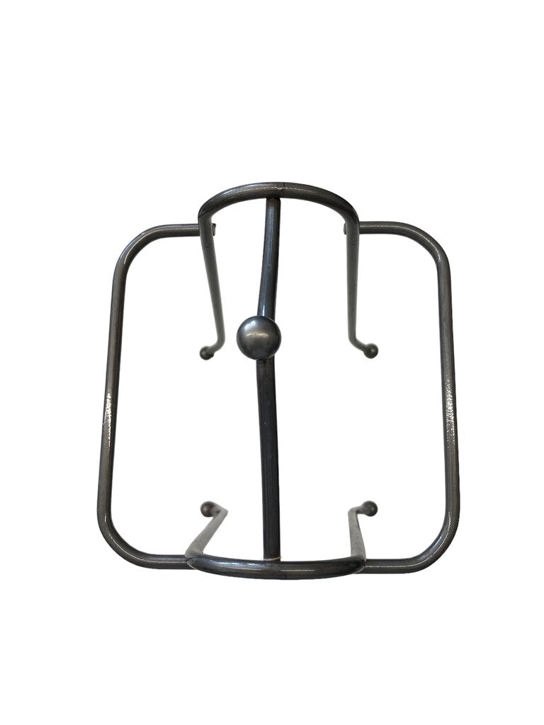 Dark Grey Metal Counter Standing Towel Rack Holder