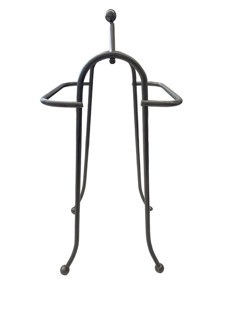 Dark Grey Metal Counter Standing Towel Rack Holder