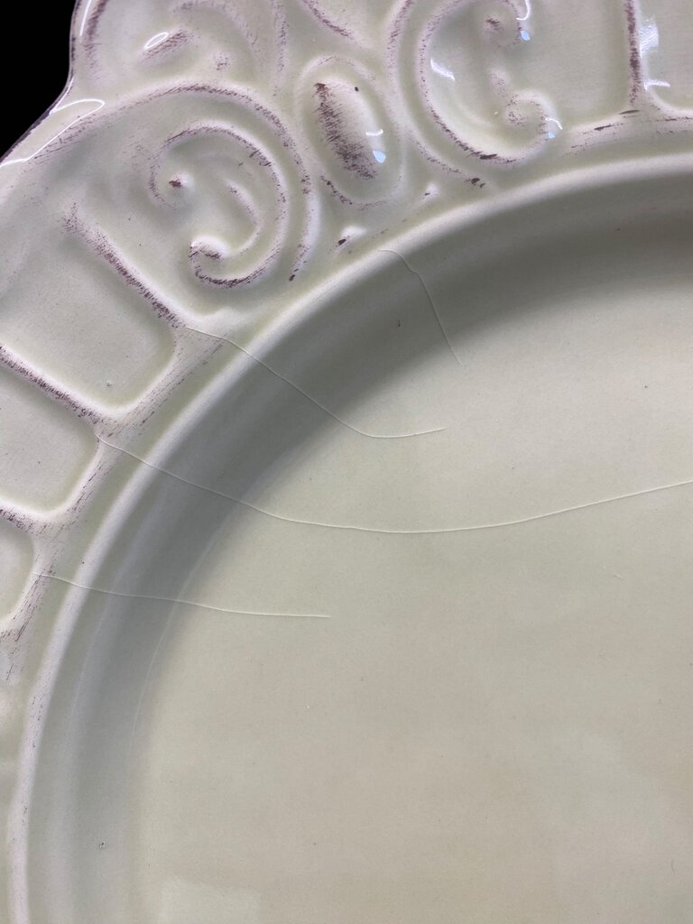 Vintage Sage Green Matceramica Serving Charger Plate