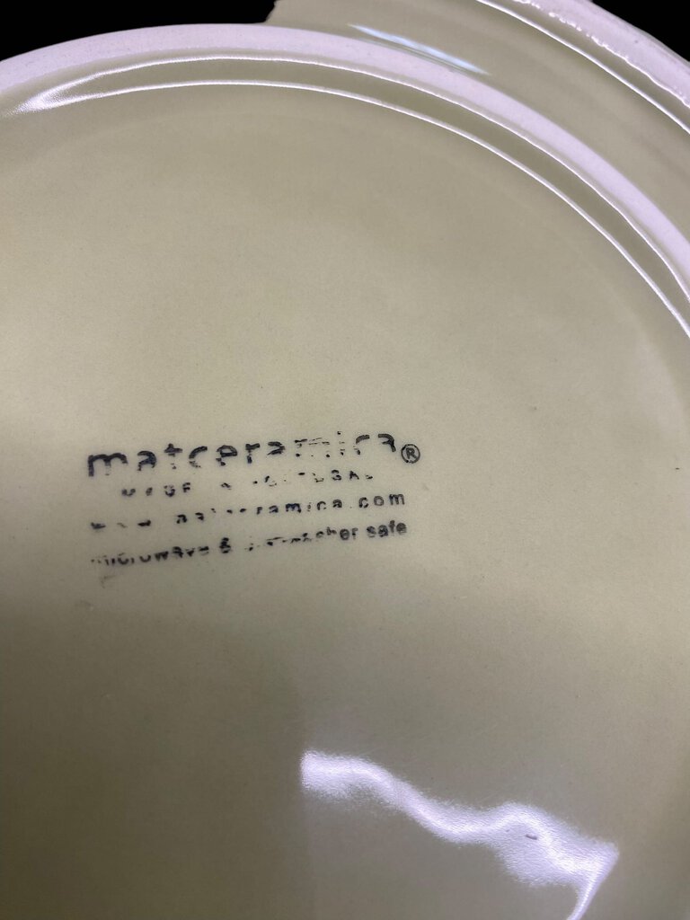 Vintage Sage Green Matceramica Serving Charger Plate