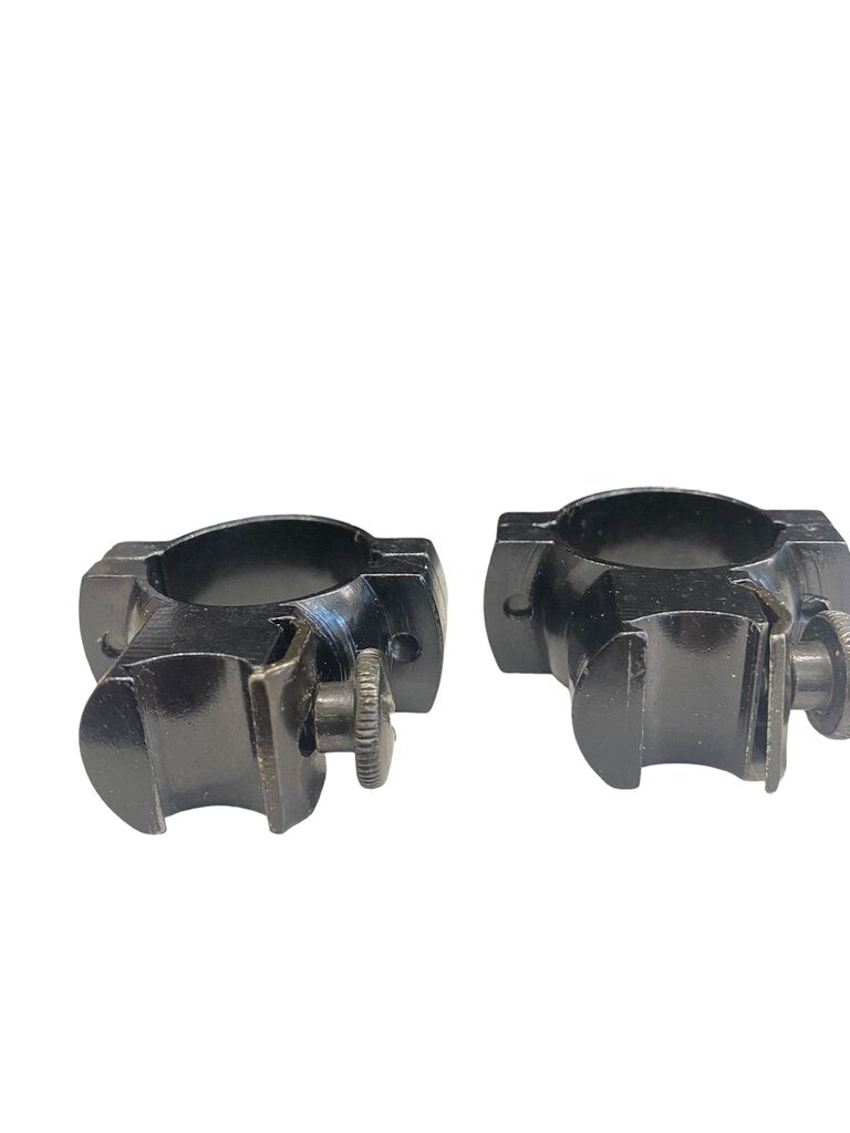 1" Scope Mount Rings Gloss Black