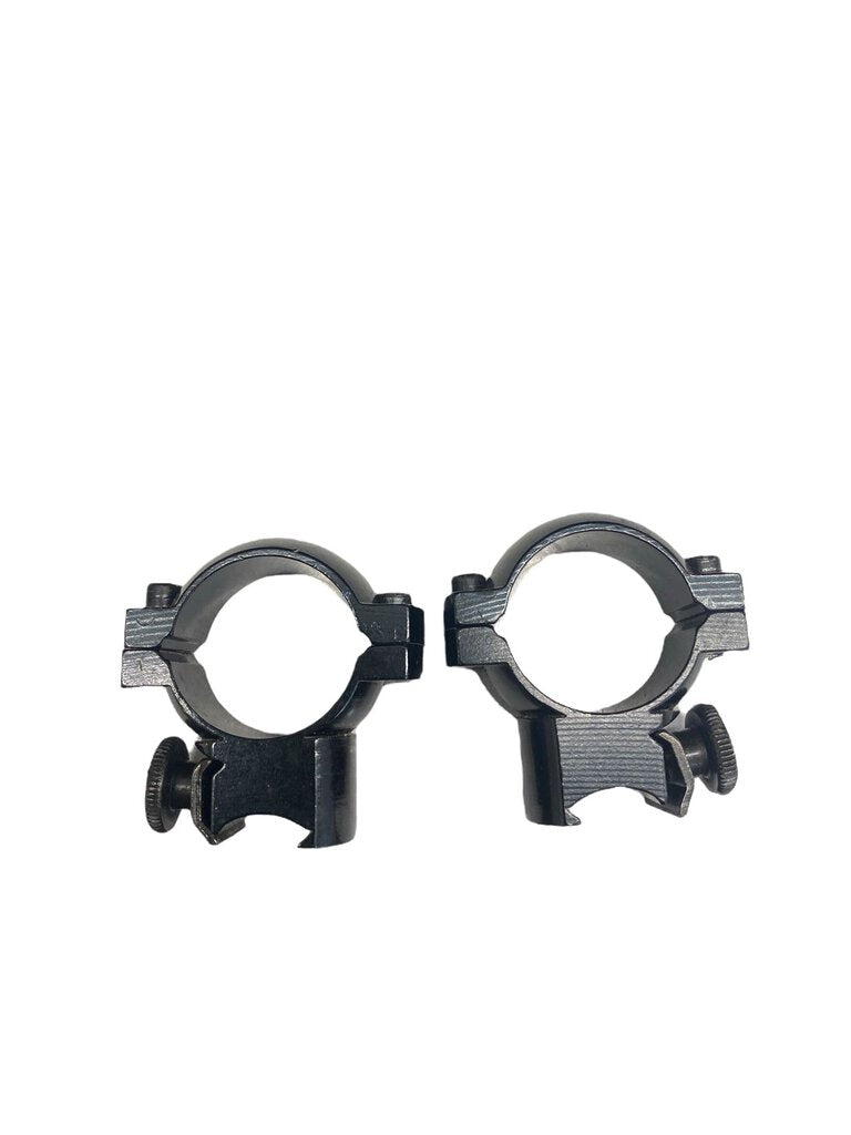 1" Scope Mount Rings Gloss Black