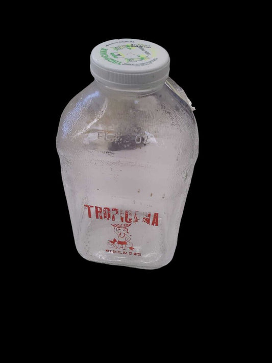 Vintage Advertising Jar Tropicana Orange Juice Half Gallon