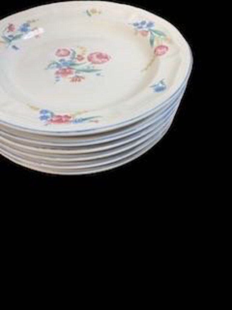 Tienshan Stoneware Floral Set Of 36 Dishes Dinner Pink White