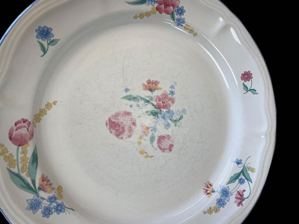 Tienshan Stoneware Floral Set Of 36 Dishes Dinner Pink White