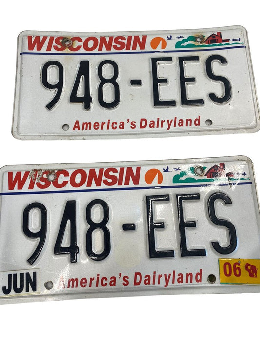 Wisconsin License Plate 948-EES 2006