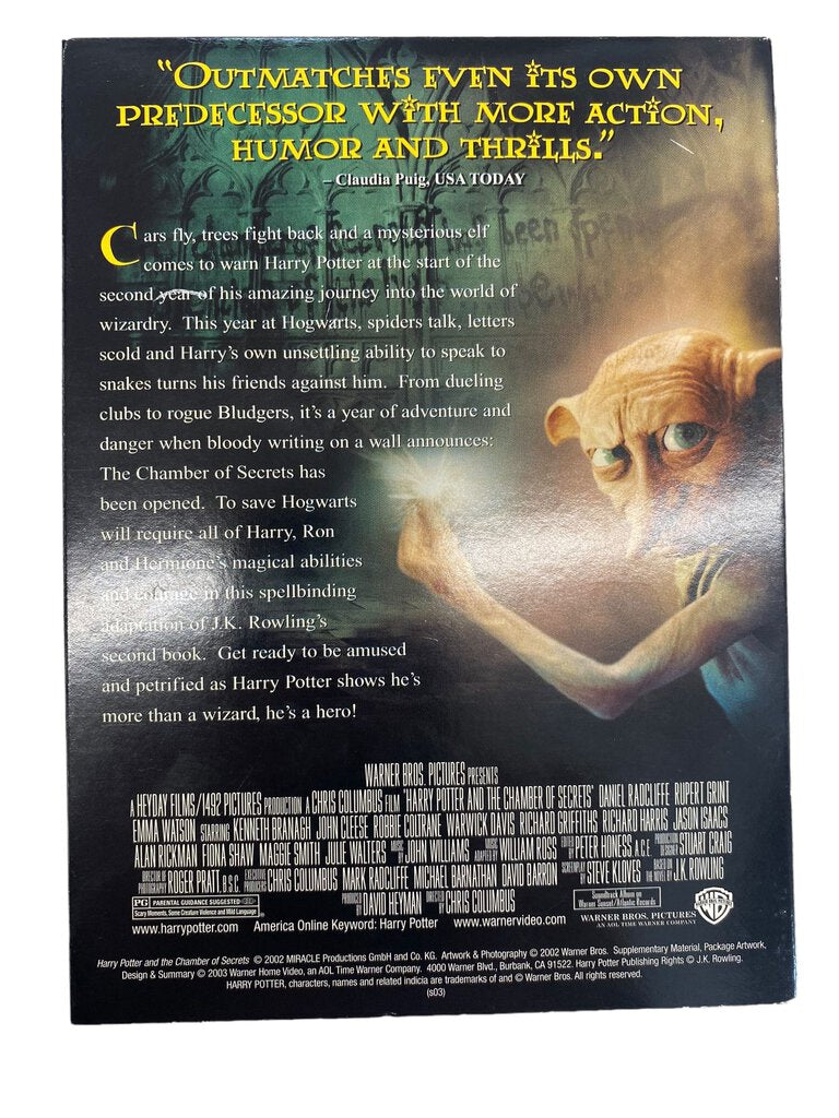 Harry Potter And The Chamber Of Secrets Year Two DVD