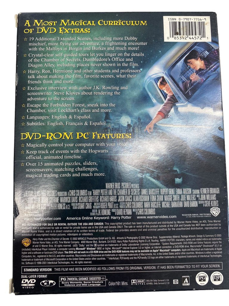 Harry Potter And The Chamber Of Secrets Year Two DVD