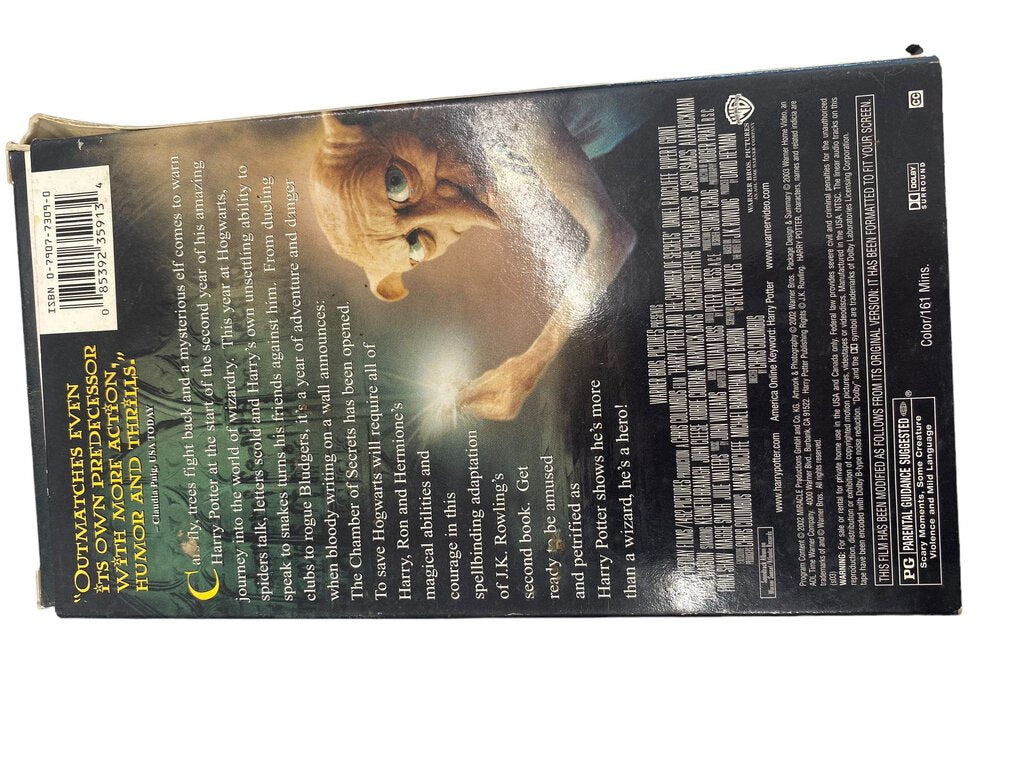 Harry Potter And The Chamber Of Secrets VHS