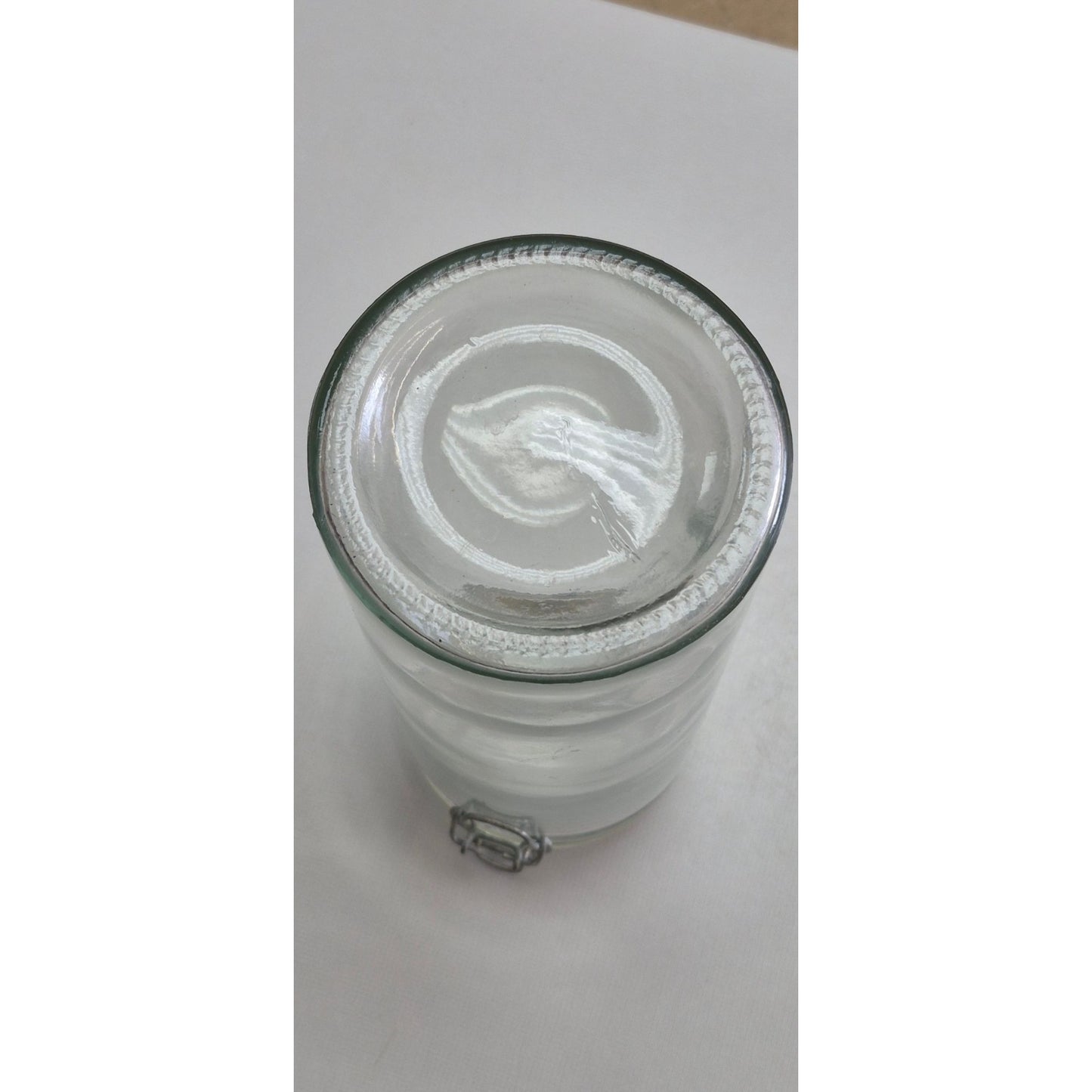 Clear Glass Airtight Storage Jar With Clamp Lid
