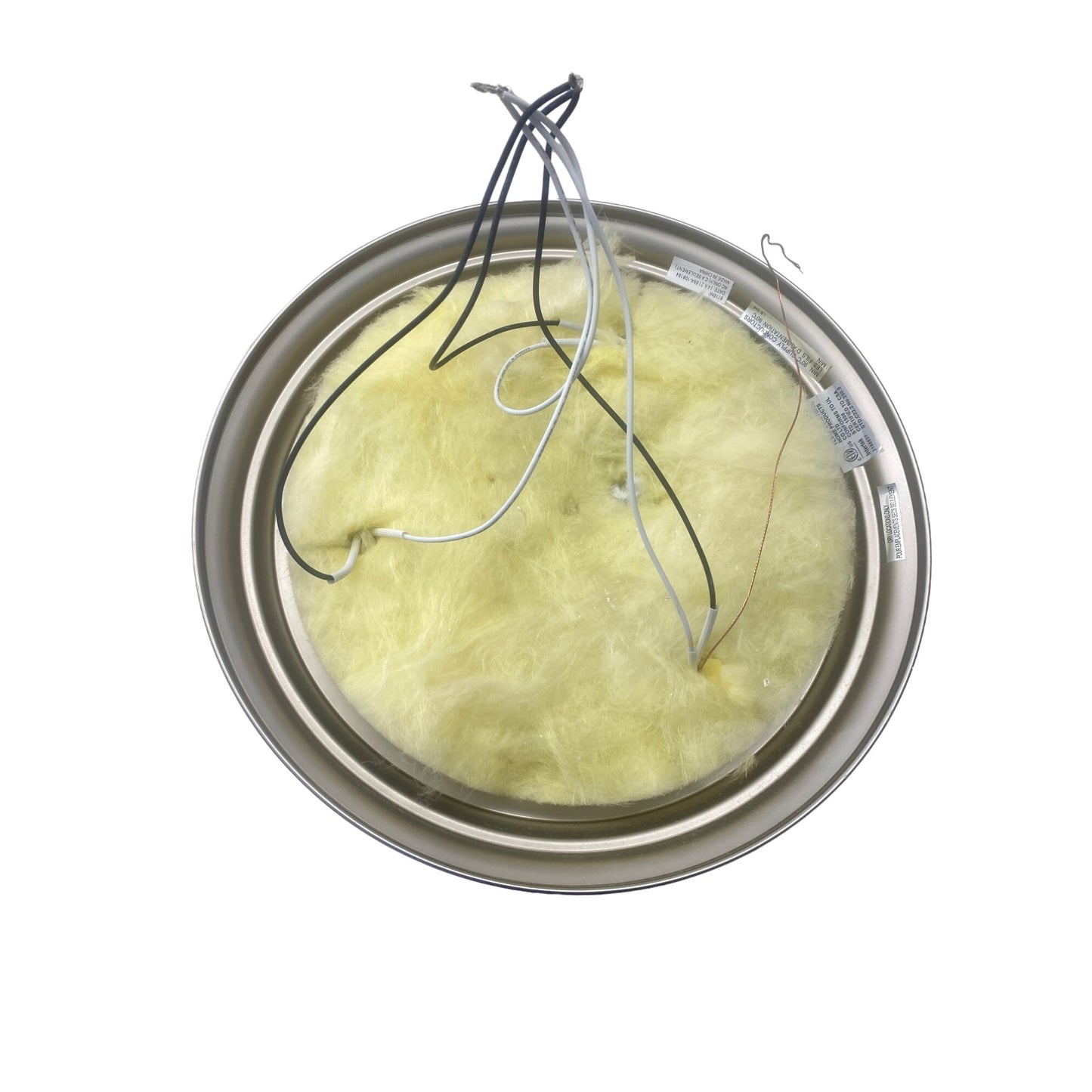 Flush Mount Ceiling Light Fixture With Brushed Nickel Finish & Frosted Glass Shade