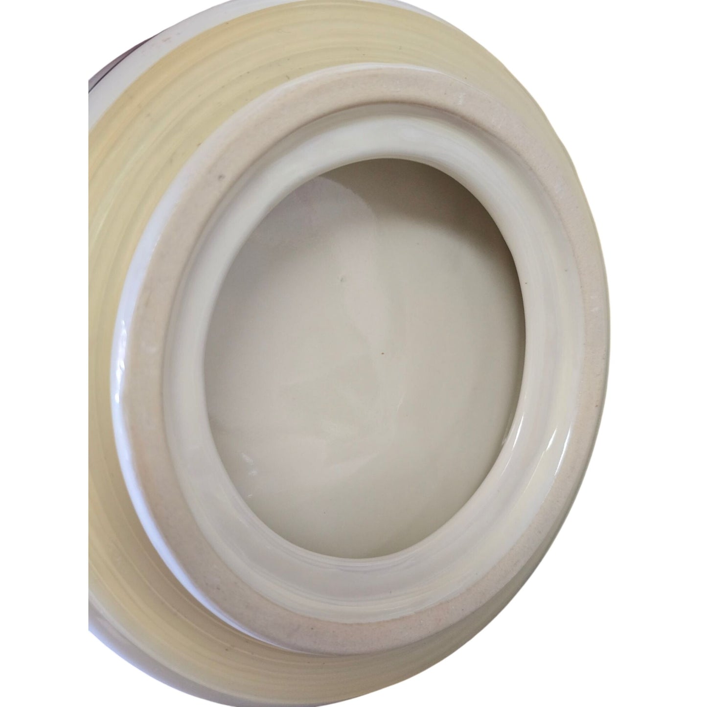 Vintage Ceramic Winter Scene Storage Canister