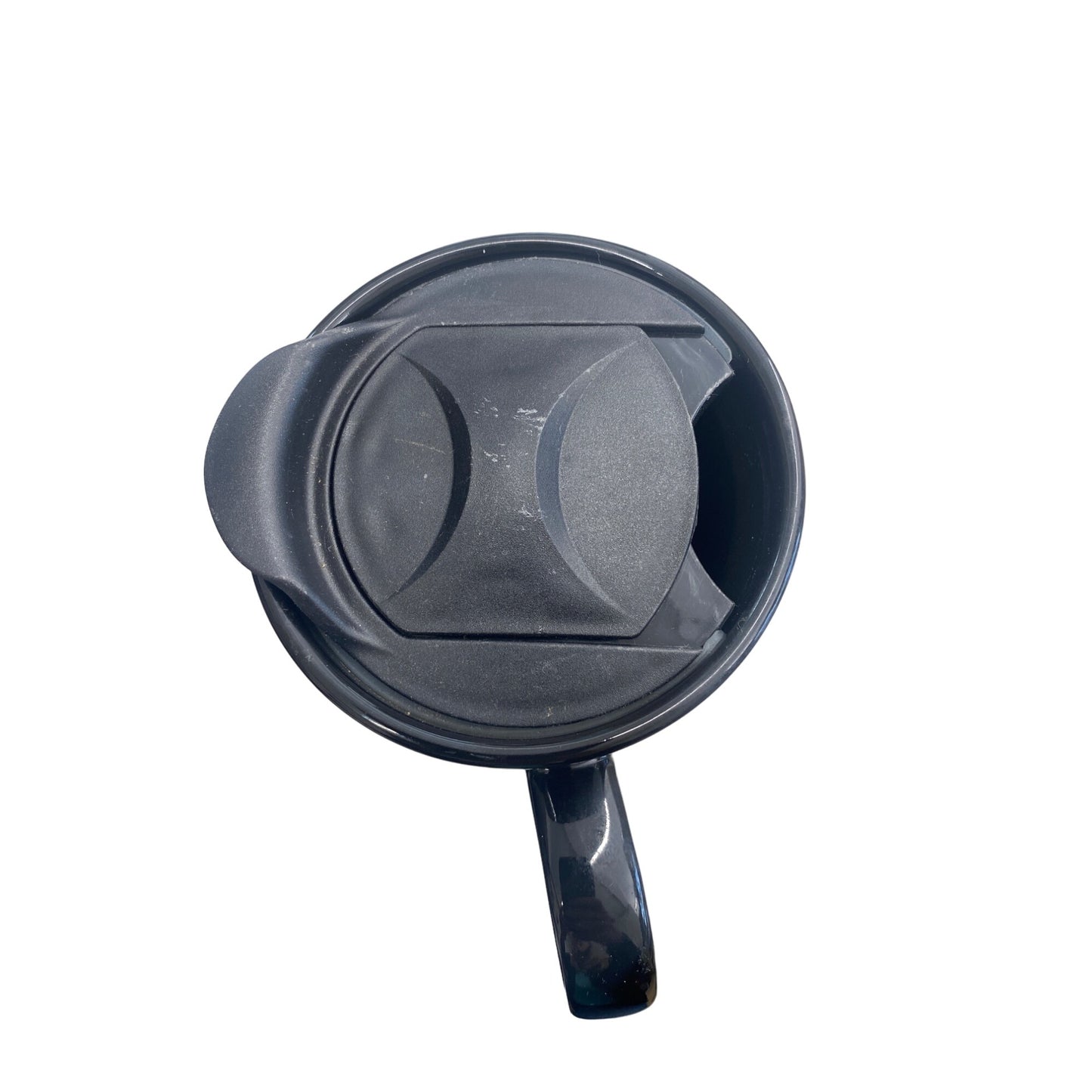 Elvis Presley Travel Mug 16 oz With Lid - "Elvis Has Left The Building" Black Ceramic