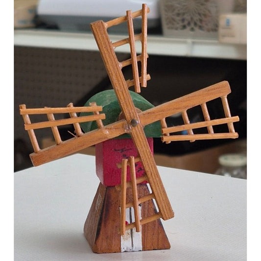 Handcrafted Wooden Windmill
