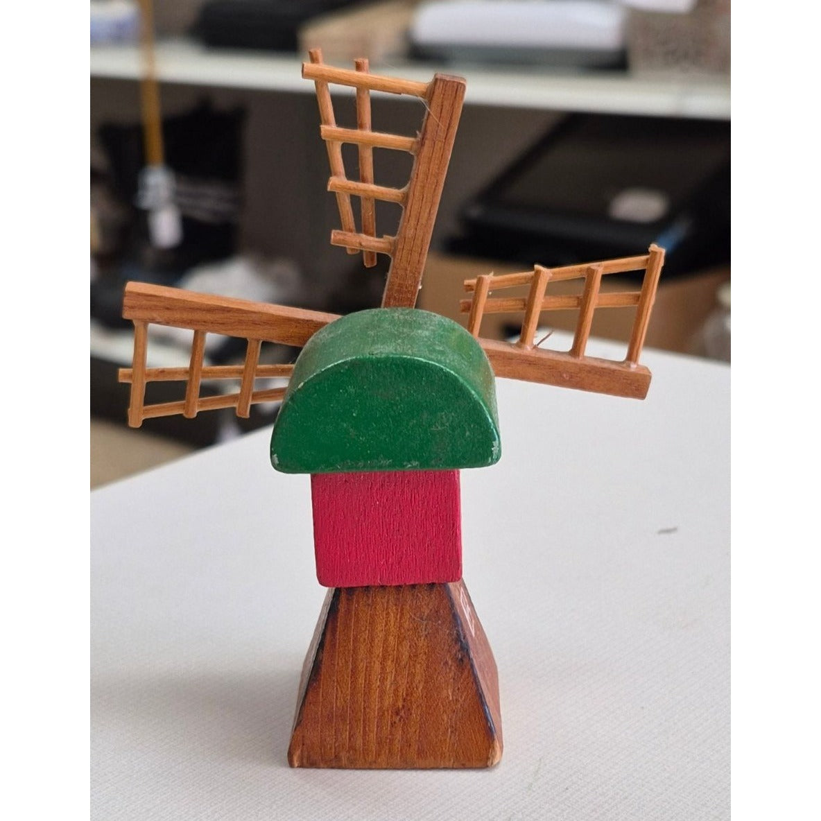 Handcrafted Wooden Windmill