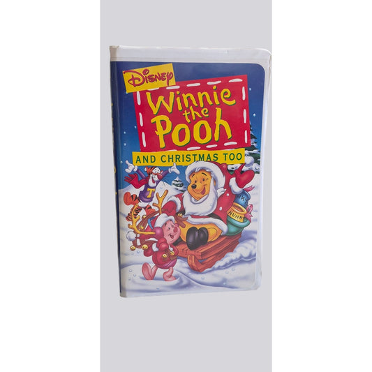 Disney Winnie The Pooh And Christmas Too VHS