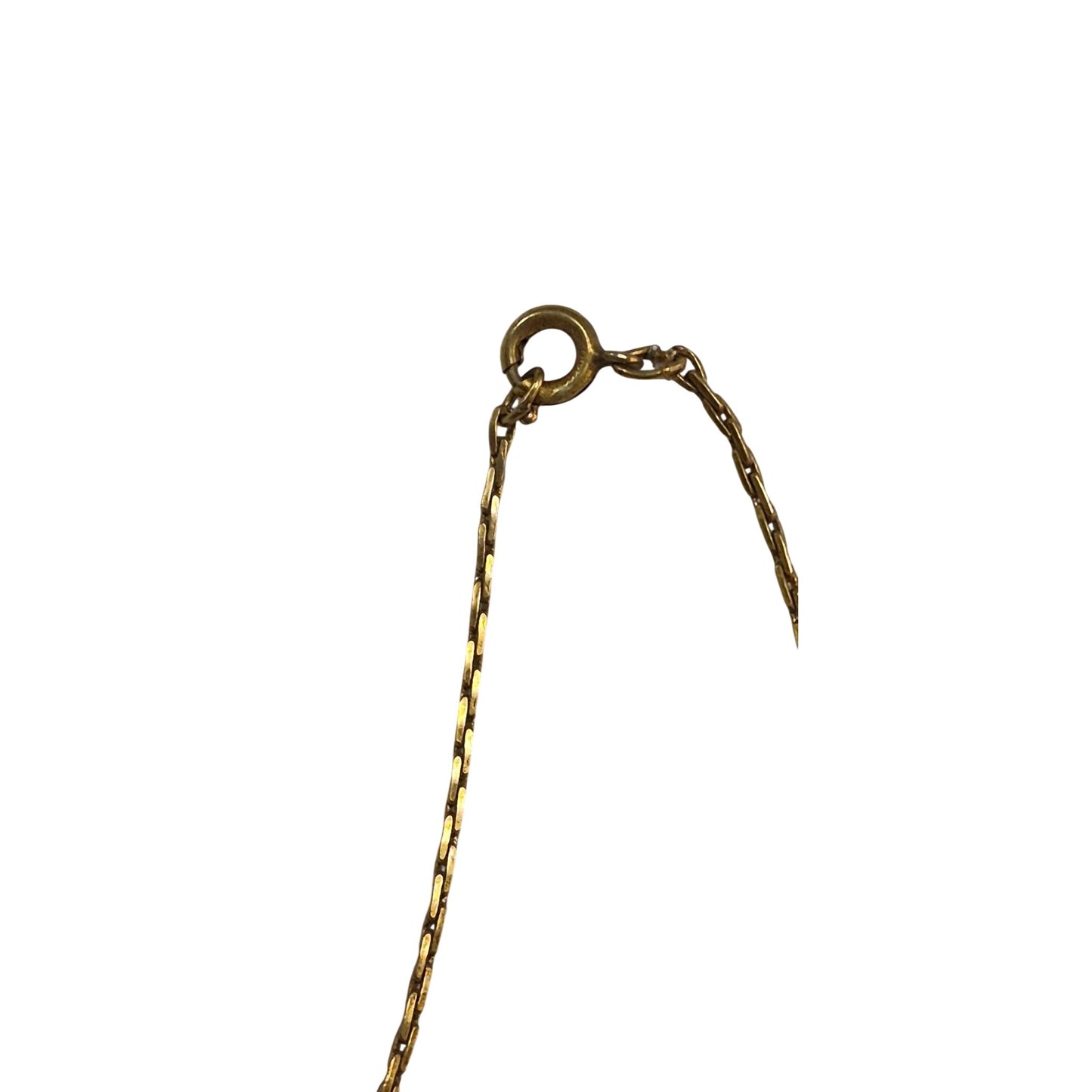 Retro Geometric Fan Necklace – Brown Sparkle Glitter Resin & Gold Beads