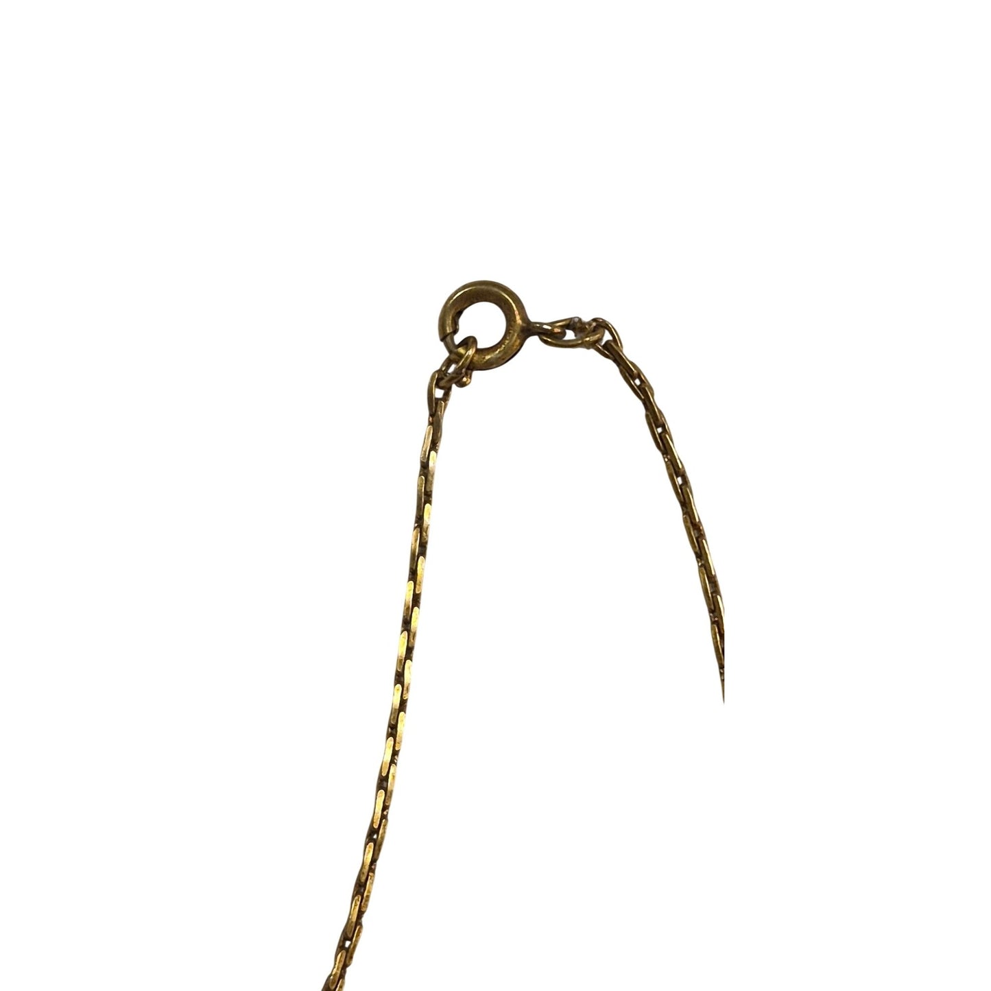 Retro Geometric Fan Necklace – Brown Sparkle Glitter Resin & Gold Beads