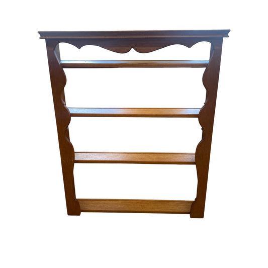 Wooden Wall-Mounted Shelf Unit