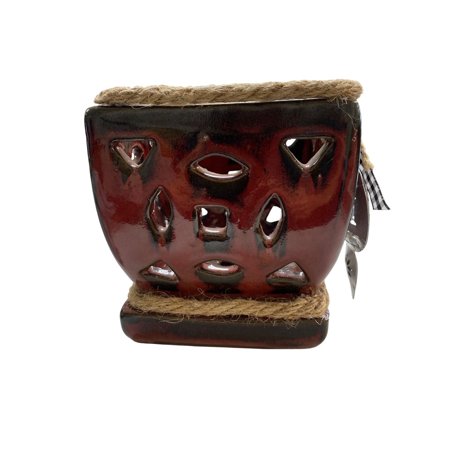 Christmas Ceramic Plant Candle Holder