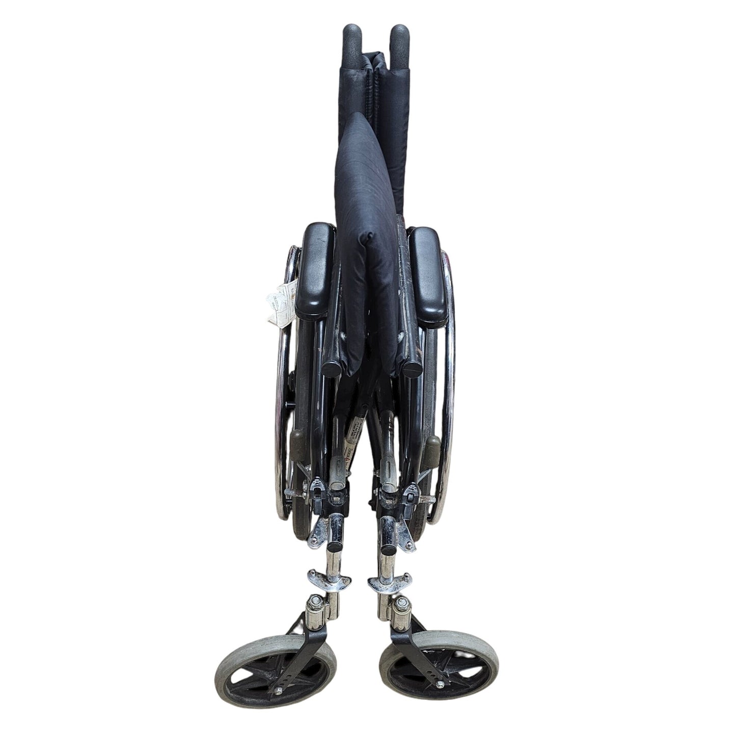 Medline Lightweight Foldable Wheelchair with Padded Armrests & Footrests