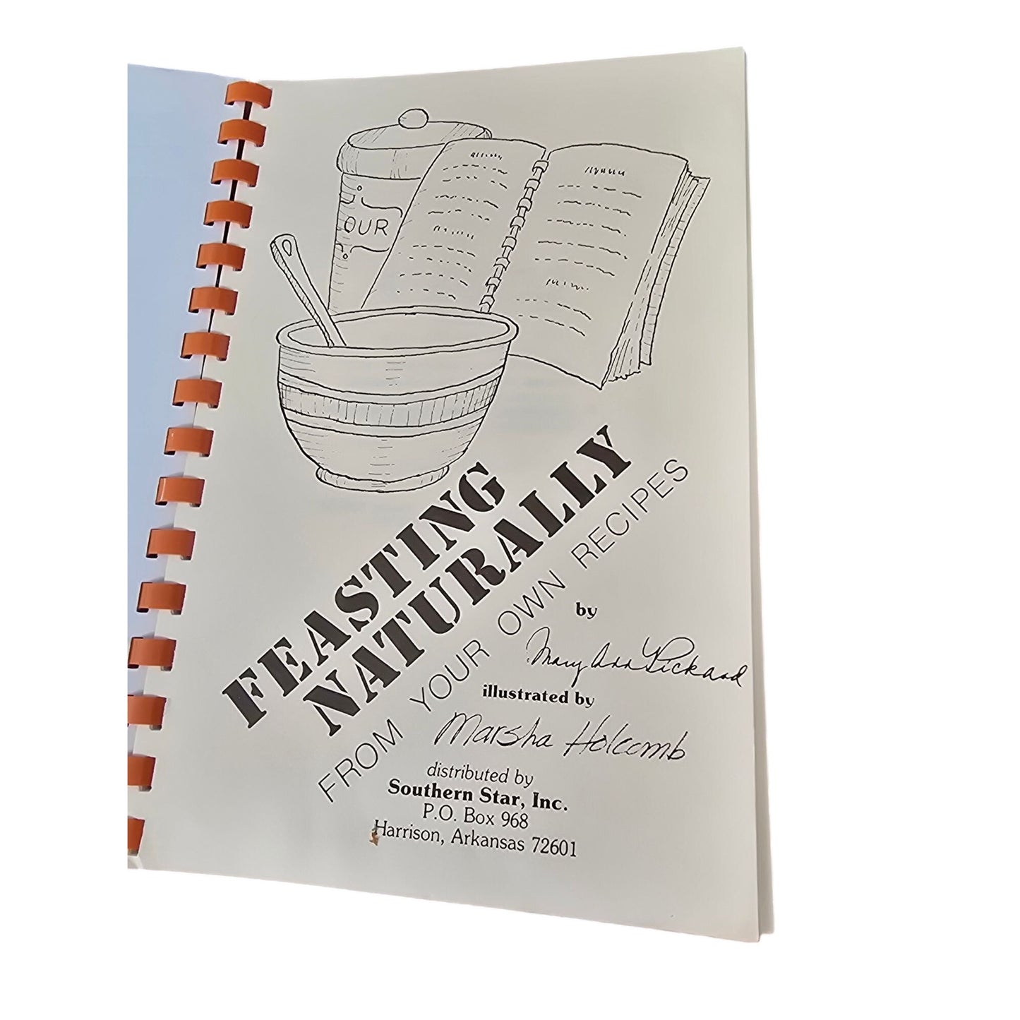 Feasting Naturally Spiral-Bound Cookbook  1980