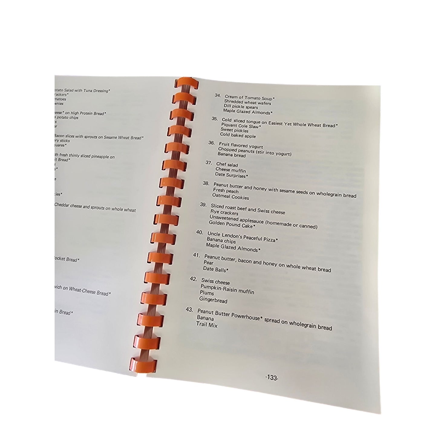 Feasting Naturally Spiral-Bound Cookbook  1980