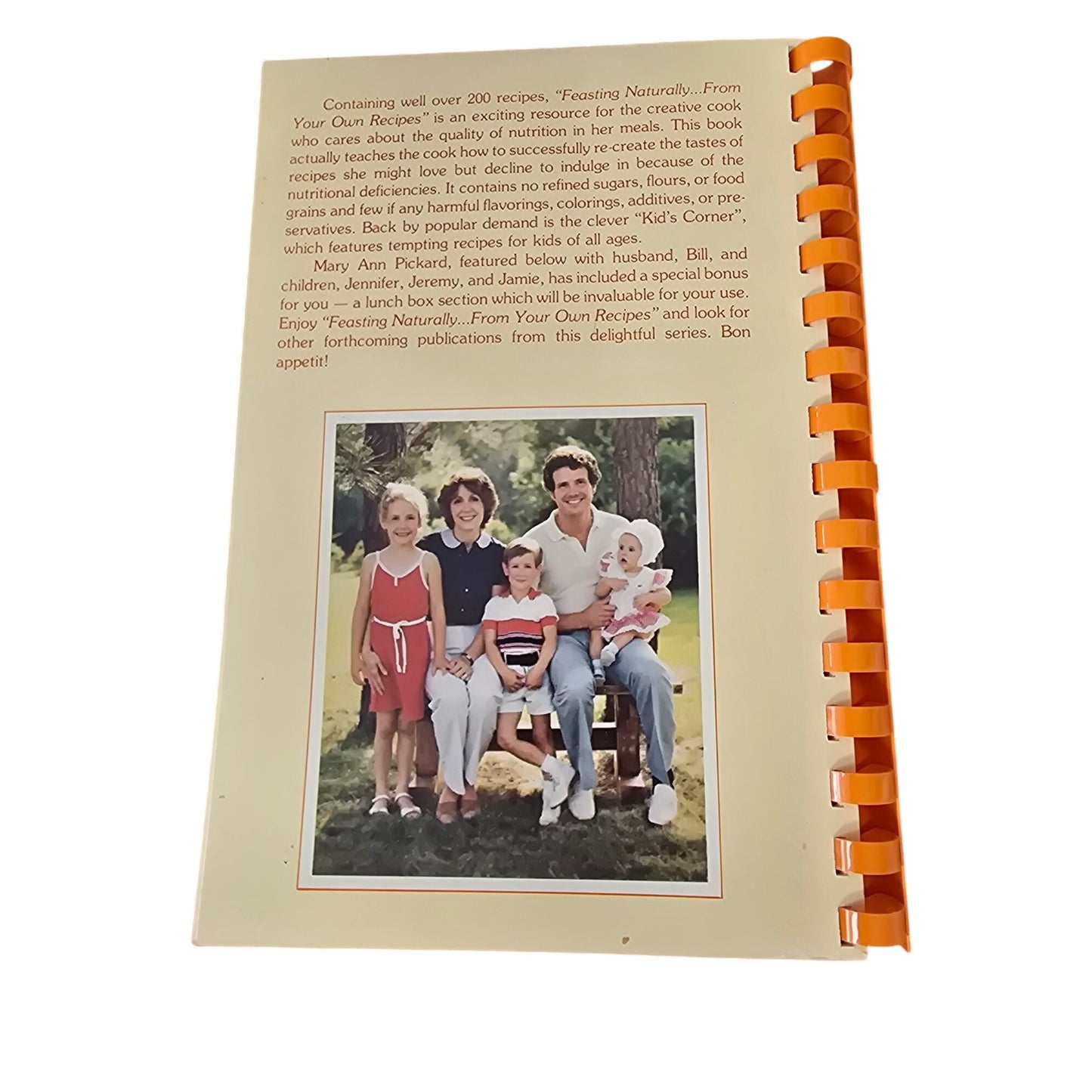 Feasting Naturally Spiral-Bound Cookbook  1980