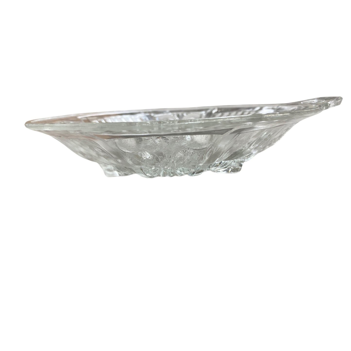 Vintage Clear Pressed Glass Divided Relish Dish