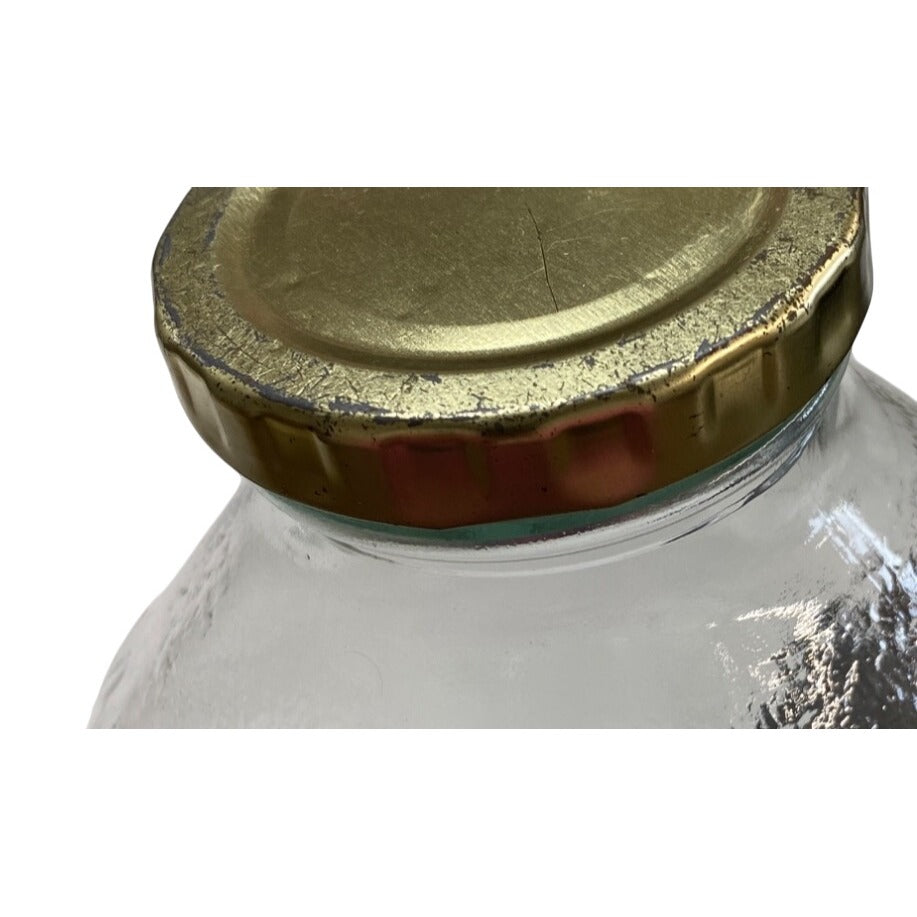 Vintage Clear Glass Milk Bottle